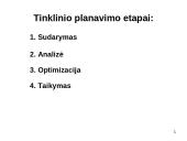Tinklinis planavimas 14 puslapis