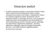 Tarptautinė logistika ir jos formavimo ypatybės UAB „ DSV Transport“  5 puslapis