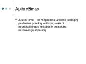 "Just in time" planavimas ir kontrolė 4 puslapis