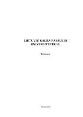 Lietuvių kalba pasaulio universitetuose