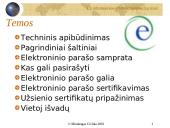 Elektroninio parašo reglamentavimo problemos 2 puslapis