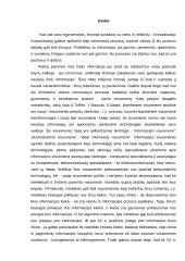 Informacinės visuomenės skatinimas