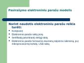 Elektroninis parašas ir elektroninis dokumentas  14 puslapis