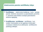 Elektroninis parašas ir elektroninis dokumentas  17 puslapis