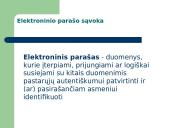 Elektroninis parašas ir elektroninis dokumentas  5 puslapis