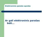 Elektroninis parašas ir elektroninis dokumentas  6 puslapis