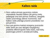 Kalbos raida skaidrės 2 puslapis