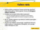 Kalbos raida skaidrės 3 puslapis