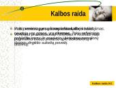 Kalbos raida skaidrės 6 puslapis