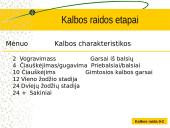 Kalbos raida skaidrės 7 puslapis