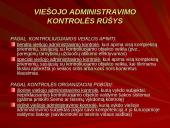 Viešojo administravimo kontrolė skaidrės 5 puslapis