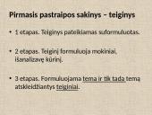 SAMPROTAVIMO MOKYMAS (Iš pedagoginės patirties)  15 puslapis