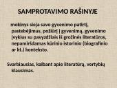 SAMPROTAVIMO MOKYMAS (Iš pedagoginės patirties)  3 puslapis