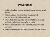 SAMPROTAVIMO MOKYMAS (Iš pedagoginės patirties)  8 puslapis