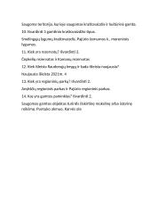 Kraštovaizdžiai, saugomos teritorijos, Raudonoji knyga testas. 2 puslapis