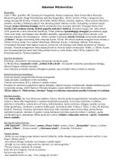 Adomas Mickevičius konspektas