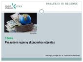 Pasaulio ir regionų ekonomika