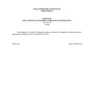 Įsakymas dėl kasmetinių atosotogų