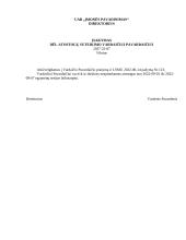 Įsakymas dėl nemokamų atostogų suteikimo