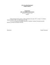 Įsakymas dėl pavardės pakeitimo