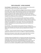 Vinco Mykolaičio - Putino asmenybė