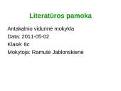 Lietuvių kalbos pamokos planas "Jaunystės poezija. S. Nėries rinkinys Anksti rytą"