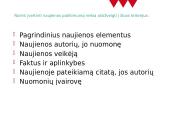 Informatikos pamokų planas "Kaip kritiškai skaityti naujienas" 5 puslapis