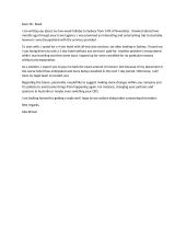 Letter about holidays abroad