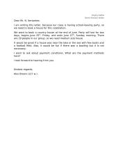 Semi-formal letter (127 w.)