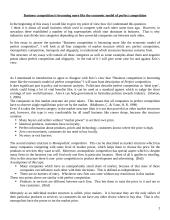 Business competition is becoming more like the economic model of perfect competition