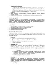Pagrindiniai vitaminai ir jų funkcijos 2 puslapis