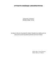Sunkio jėgos pagreičio prie žemės paviršiaus bei gravitacijos konstantos nustatymas 3 puslapis