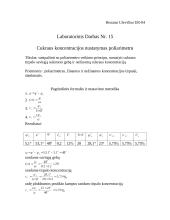 Cukraus nežinomos koncentracijos nustatymas poliarimetru