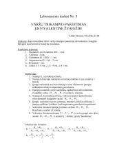 Varžų trikampio pakeitimas ekvivalentine žvaigžde