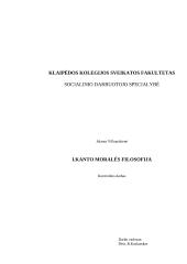 I. Kanto moralės filosofija 11 puslapis