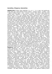 Heraklitas, Pitagoras, Demokritas