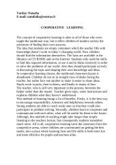 Cooperative learning