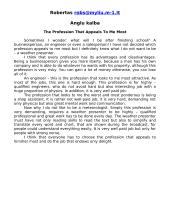 The Profession That Appeals To Me Most