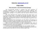 More Education, Less Environmental Damage