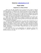 Happiness is a State of Mind