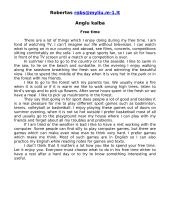 Essay about free time 1 puslapis