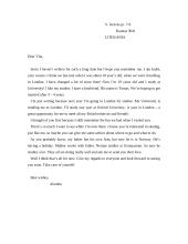 Letter to a cousin
