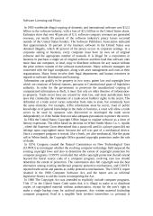 Software Licensing and Piracy 