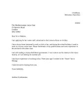 Job letter
