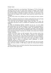 Olympic Games's history