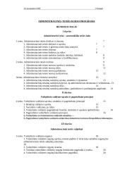 Administracinės teisės kurso programa
