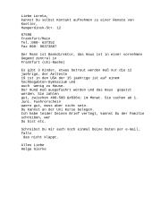 Brief an einen Freund