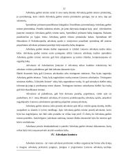 Advokatūros savivalda ir pagrindinės veiklos formos 12 puslapis