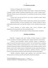 Advokatūros savivalda ir pagrindinės veiklos formos 8 puslapis
