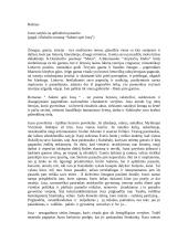 Juzos santykis su aplinkiniu pasauliu